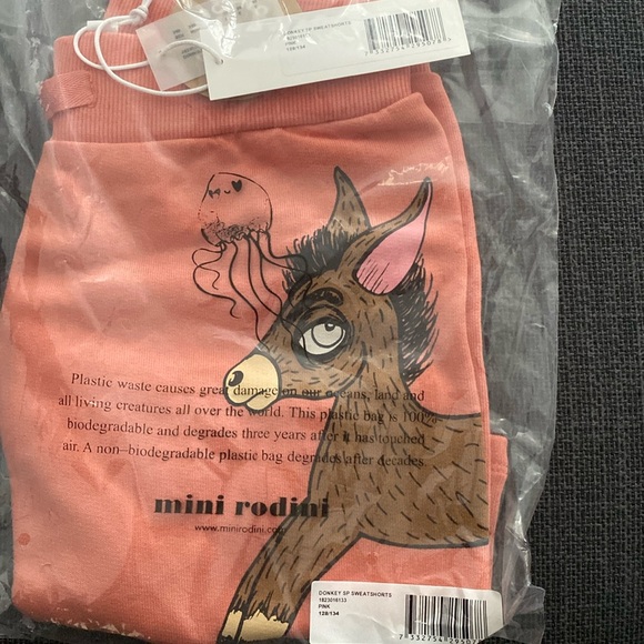 Mini Rodini Donkey SP Sweatshorts NWT - Picture 5 of 5